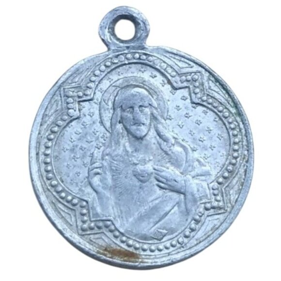 Our Lady Mount Carmel Order of Preachers Pendant Medal Regina Sacri Scapularis O - Picture 2 of 3